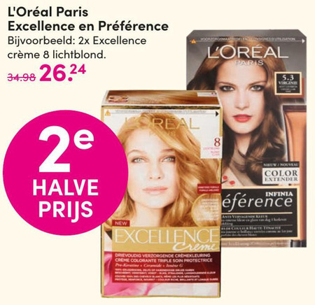 Preference   haarkleuring folder aanbieding bij  DA - details