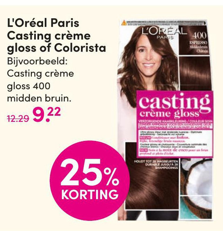 Casting Creme Gloss   haarkleuring folder aanbieding bij  DA - details