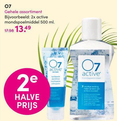 O7 Active   mondwater folder aanbieding bij  DA - details