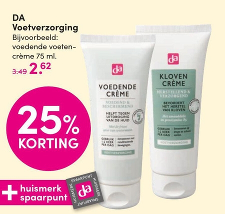 DA Huismerk   voetverzorging folder aanbieding bij  DA - details