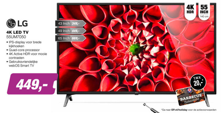 LG   4k ultrahd televisies folder aanbieding bij  EP Electronic Partner - details