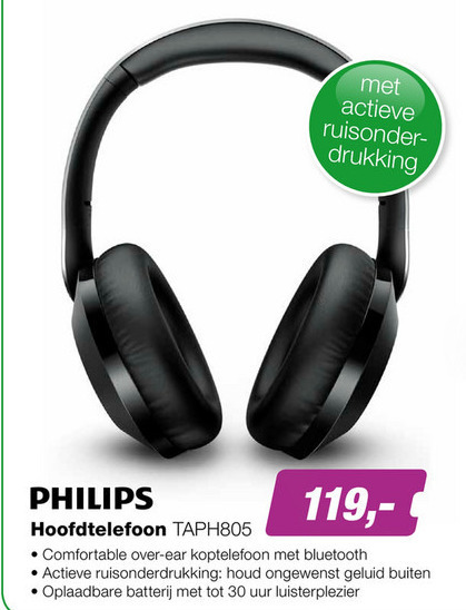 Philips   koptelefoon folder aanbieding bij  EP Electronic Partner - details