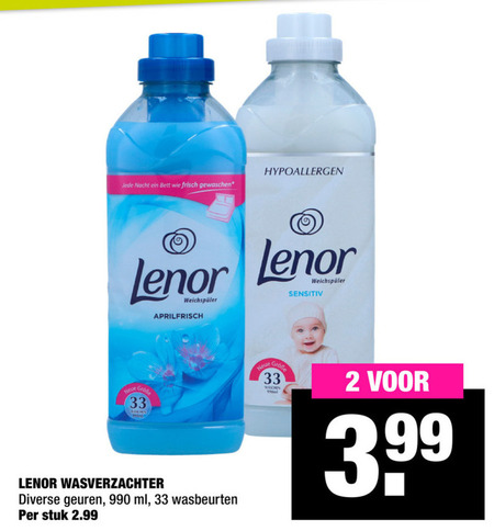 Lenor   wasverzachter folder aanbieding bij  Big Bazar - details