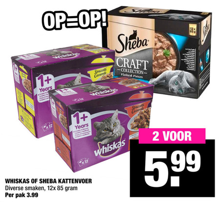 Whiskas   kattenvoer folder aanbieding bij  Big Bazar - details