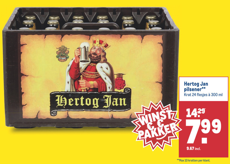 Hertog Jan   krat bier folder aanbieding bij  Makro - details