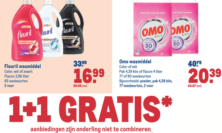 Omo   wasmiddel folder aanbieding bij  Makro - details