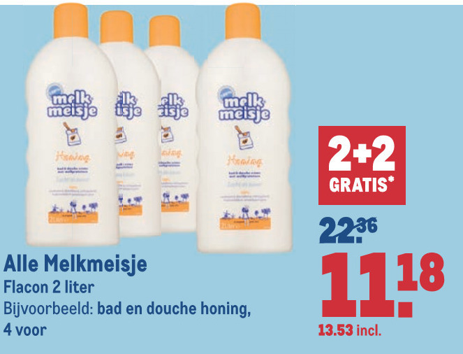 Melkmeisje   douchegel folder aanbieding bij  Makro - details