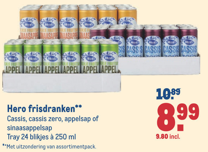 Hero   frisdrank folder aanbieding bij  Makro - details