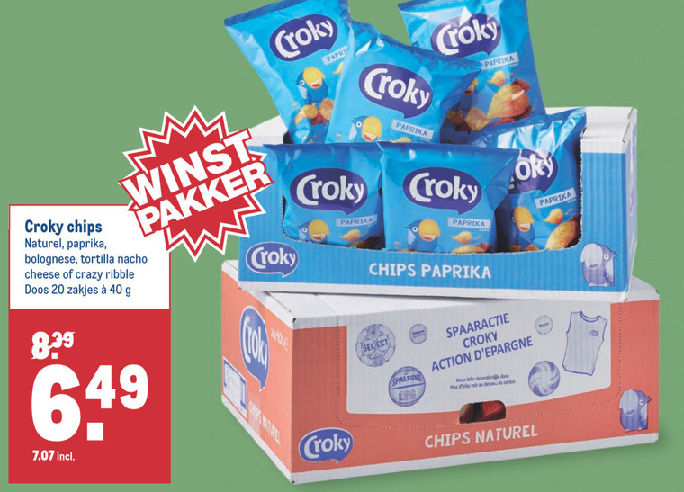 Croky   chips folder aanbieding bij  Makro - details