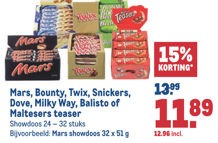 Snickers   chocoladereep folder aanbieding bij  Makro - details