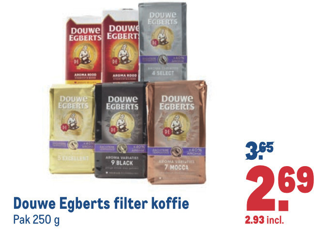 Douwe Egberts   koffie folder aanbieding bij  Makro - details