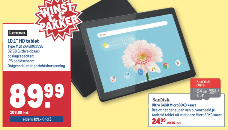 Lenovo   tablet folder aanbieding bij  Makro - details