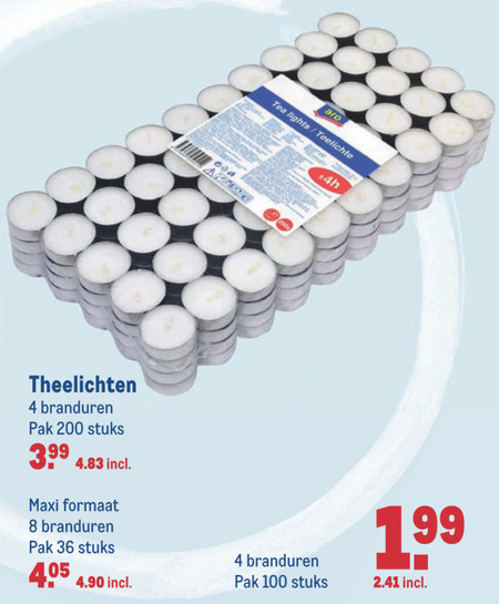 Aro   theelicht folder aanbieding bij  Makro - details