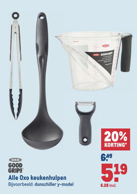 Oxo   dunschiller, maatbeker folder aanbieding bij  Makro - details