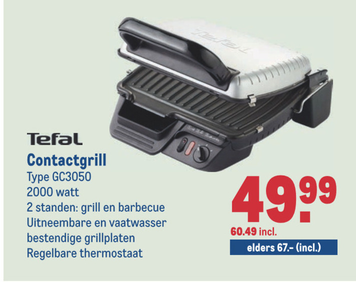 Tefal grillplaat folder aanbieding bij details