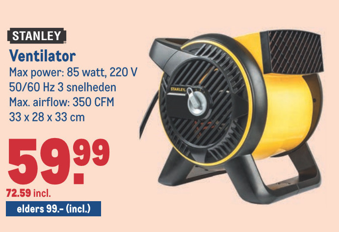 Stanley   ventilator folder aanbieding bij  Makro - details