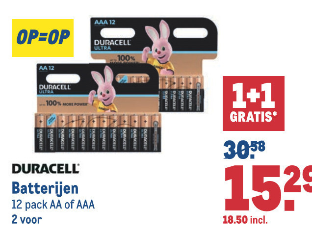 Duracell   batterij folder aanbieding bij  Makro - details