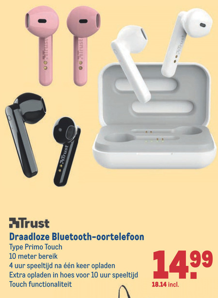 Trust   oortelefoon folder aanbieding bij  Makro - details