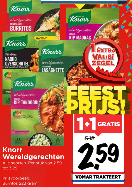 Knorr   maaltijdmix folder aanbieding bij  Vomar - details