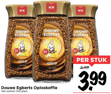 Douwe Egberts   oploskoffie folder aanbieding bij  Vomar - details