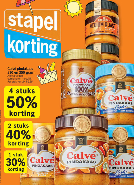 Calve   pindakaas folder aanbieding bij  Albert Heijn - details