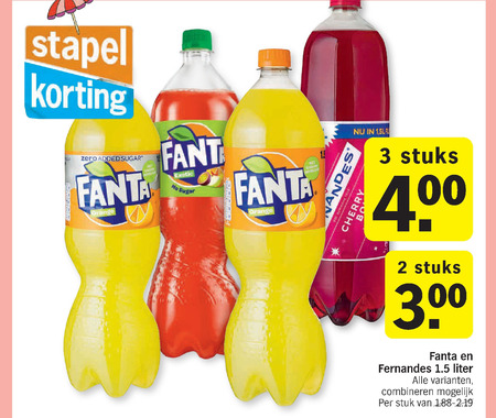 Fanta   frisdrank folder aanbieding bij  Albert Heijn - details