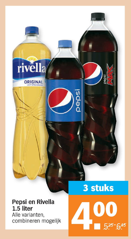 Rivella   cola, frisdrank folder aanbieding bij  Albert Heijn - details