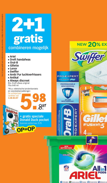 Lenor   scheerschuim, mondwater folder aanbieding bij  Albert Heijn - details