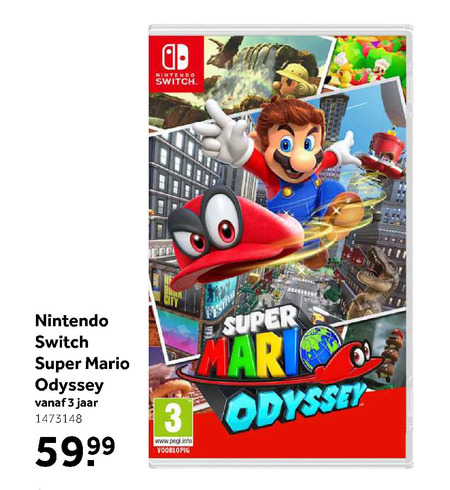 Super Mario Odyssey   Nintendo Switch spellen folder aanbieding bij  Intertoys - details