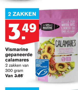 Vis Marine   inktvis folder aanbieding bij  Hoogvliet - details