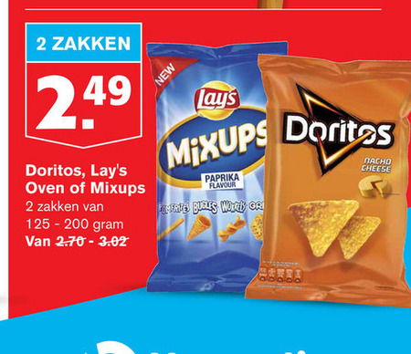 Doritos   chips, zoutje folder aanbieding bij  Hoogvliet - details