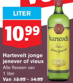 Hartevelt   jenever, vieux folder aanbieding bij  Hoogvliet - details