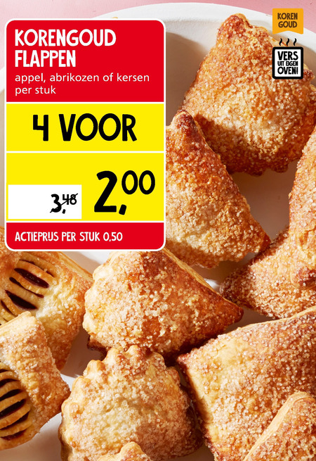 Korengoud   appelflap folder aanbieding bij  Jan Linders - details