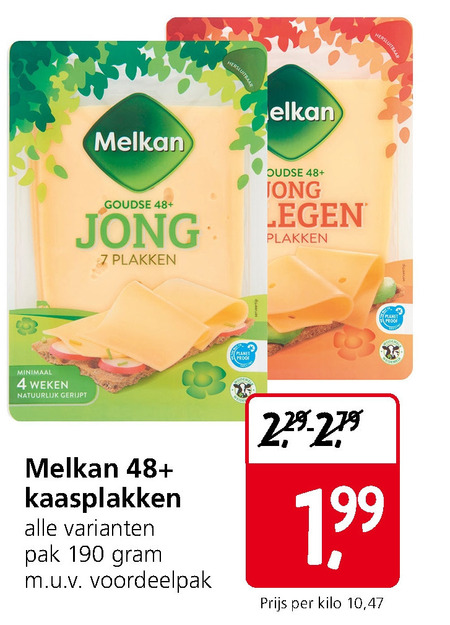 Melkan   kaasplakken folder aanbieding bij  Jan Linders - details