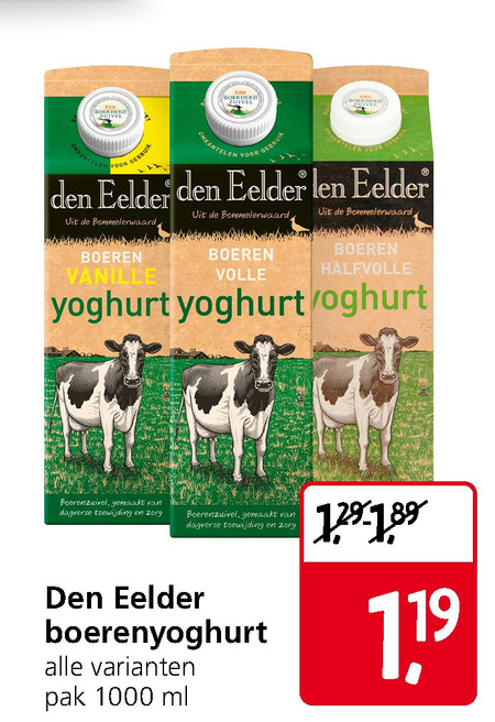 Den Eelder   yoghurt folder aanbieding bij  Jan Linders - details