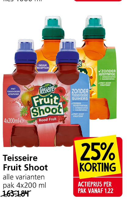 Teisseire   fruitdrank folder aanbieding bij  Jan Linders - details