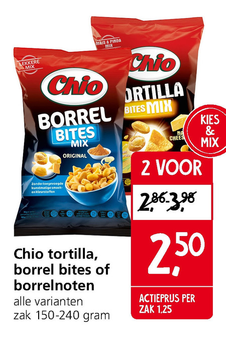 Chio   borrelnootjes folder aanbieding bij  Jan Linders - details