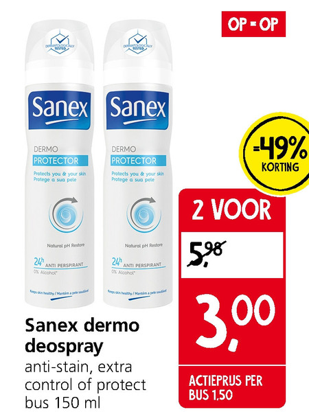 Sanex   deodorant folder aanbieding bij  Jan Linders - details