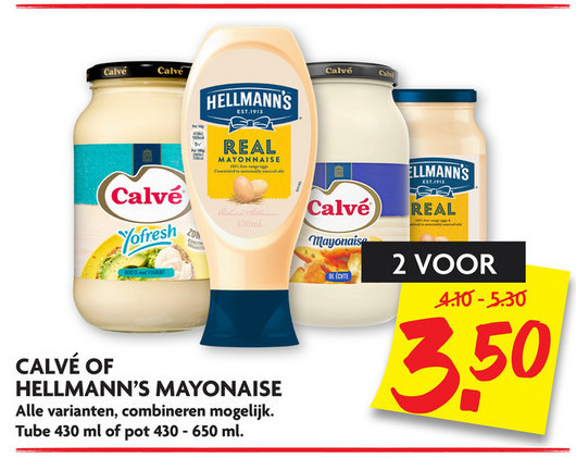 Calve   mayonaise folder aanbieding bij  Dekamarkt - details