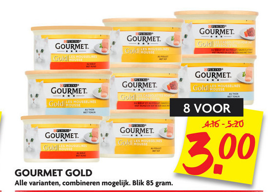 Gourmet   kattenvoer folder aanbieding bij  Dekamarkt - details