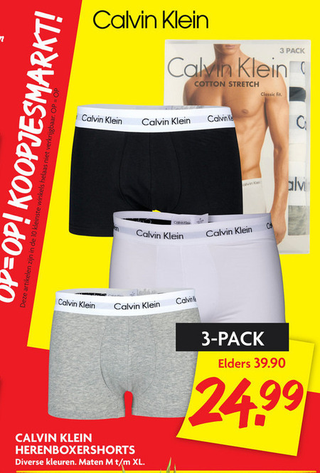 Kano Winkelcentrum Beg Calvin Klein heren boxershort folder aanbieding bij Dekamarkt - details