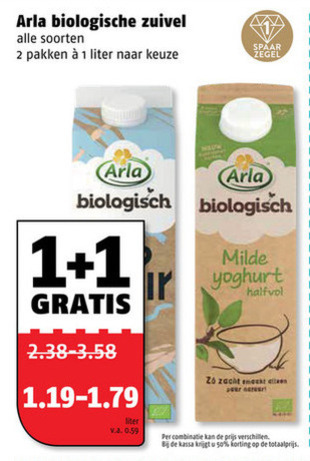 Arla   yoghurt, zuivel folder aanbieding bij  Poiesz - details
