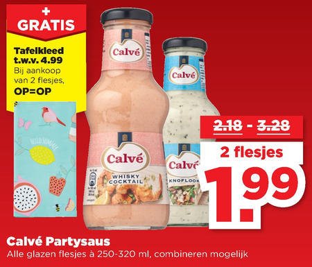 Calve   snacksaus folder aanbieding bij  Plus - details