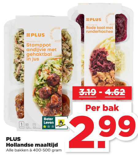 Plus Huismerk   hollandse kant en klaar maaltijd folder aanbieding bij  Plus - details