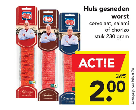 Huls   salami, chorizo folder aanbieding bij  Deen - details