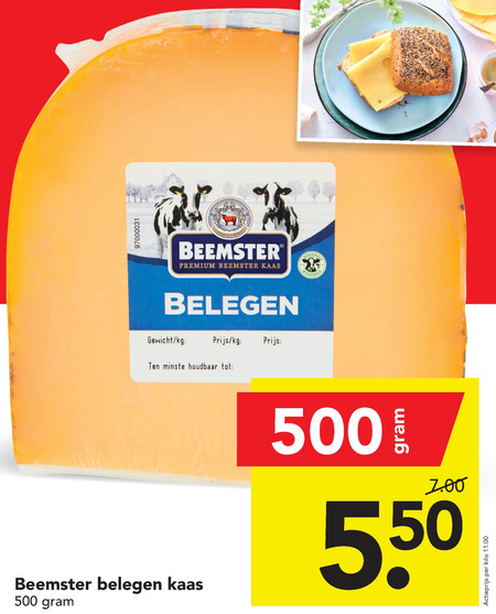 Beemster   kaas folder aanbieding bij  Deen - details