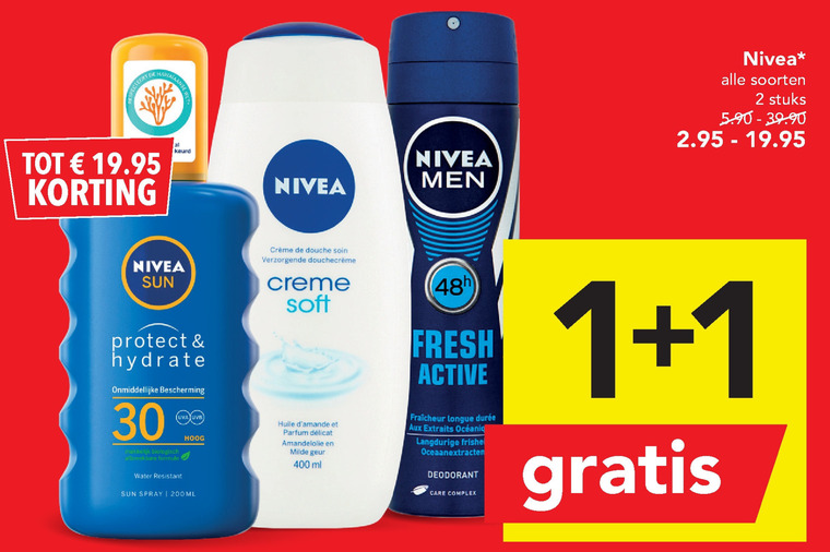 Nivea   shampoo, hairspray folder aanbieding bij  Deen - details