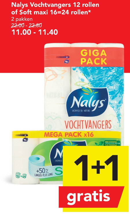 Nalys   keukenpapier folder aanbieding bij  Deen - details