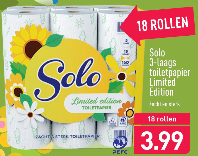 Solo   toiletpapier folder aanbieding bij  Aldi - details