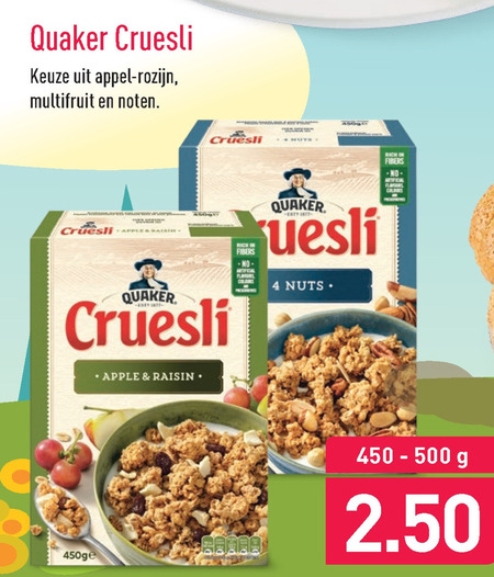 Quaker   cruesli folder aanbieding bij  Aldi - details